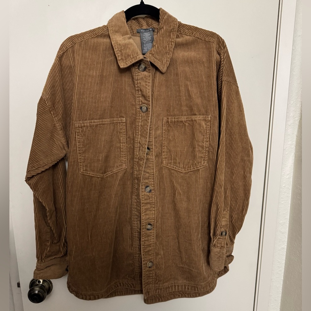 Matty M Brown Corduroy Overshirt